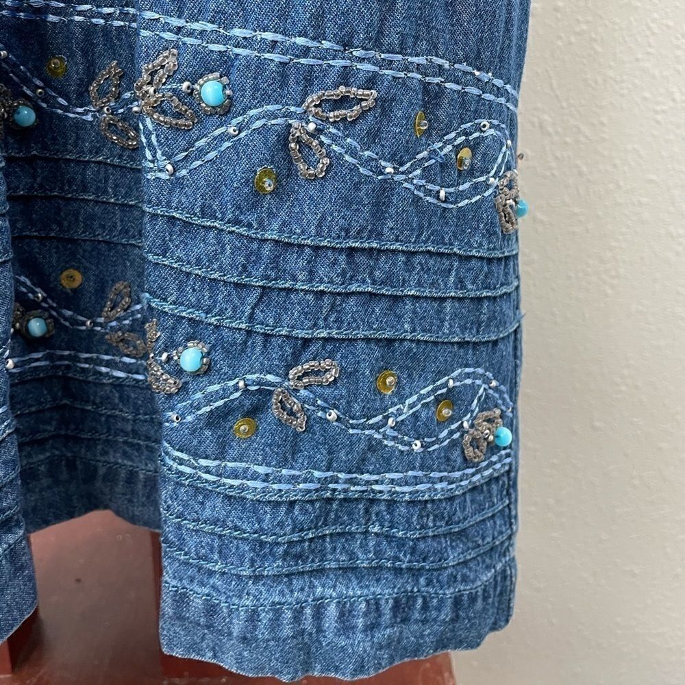 Shaver Lake Denim Maxi Skirt Size M EUC - Picture 4 of 11